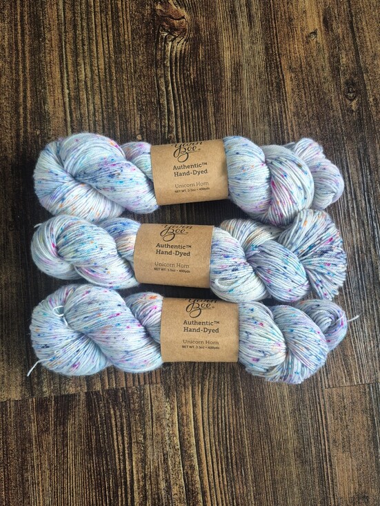 Yarn Bee Other - Yarn Bee 100% Super Wash Merino Wool Hand Dyed Unicorn Horn Bundle